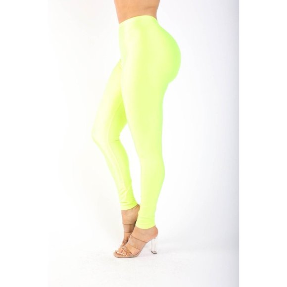 Boutique Pants - Women High Waist Shiny Tricot Stretch Skinny Dance Yoga Club Party Legging pants